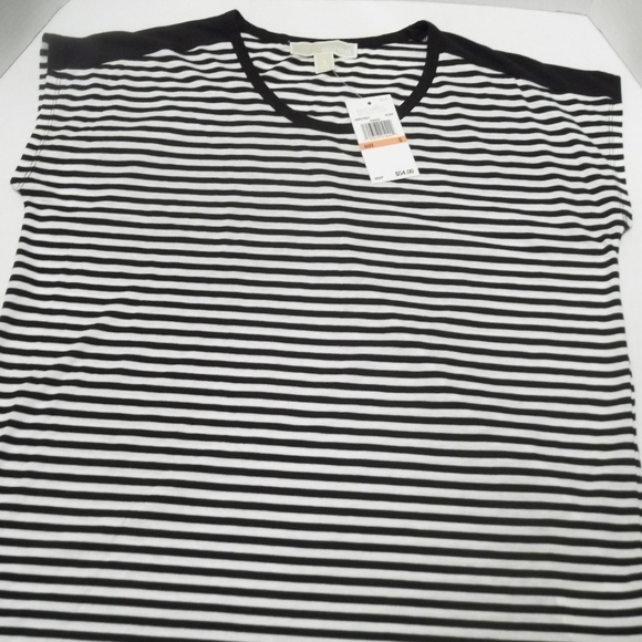 Woman's NWT Michael Kors Small Stripe Top - Picture 2 of 7